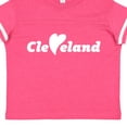 thumbnail image 4 of Inktastic Cleveland Heart Solid White Boys or Girls Toddler T-Shirt, 4 of 5