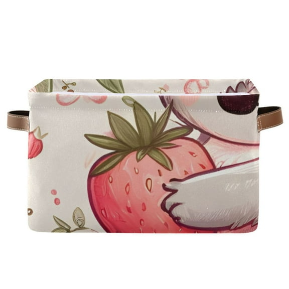 Koalas Strawberry Storage Bins Baskets With Handles Storage Box Clothes Organizer Organization Toys