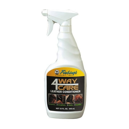 Fiebing Company 4-Way Care Leather Conditioner with (Best Way To Clean Upholstery At Home)