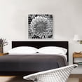 thumbnail image 2 of ARTCANVAS Dahlia Black And White Pattern Painting Home decor Canvas Art Print - Size: 26" x 26" (1.50" Deep), 2 of 9