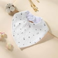 thumbnail image 2 of Gpaecead Muslin Baby Bibs for Unisex Boys Girls Soft Cotton Baby Drool Bibs Drooling and Teething Bibs for Infant Newborn White 14, 2 of 4