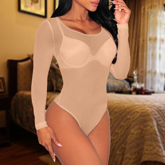 WCJM Mesh Chemise for Women Negligee Style Nightgown with Sheer Fabric Flowing Nightie for Comfortable Sleep or Lounge
