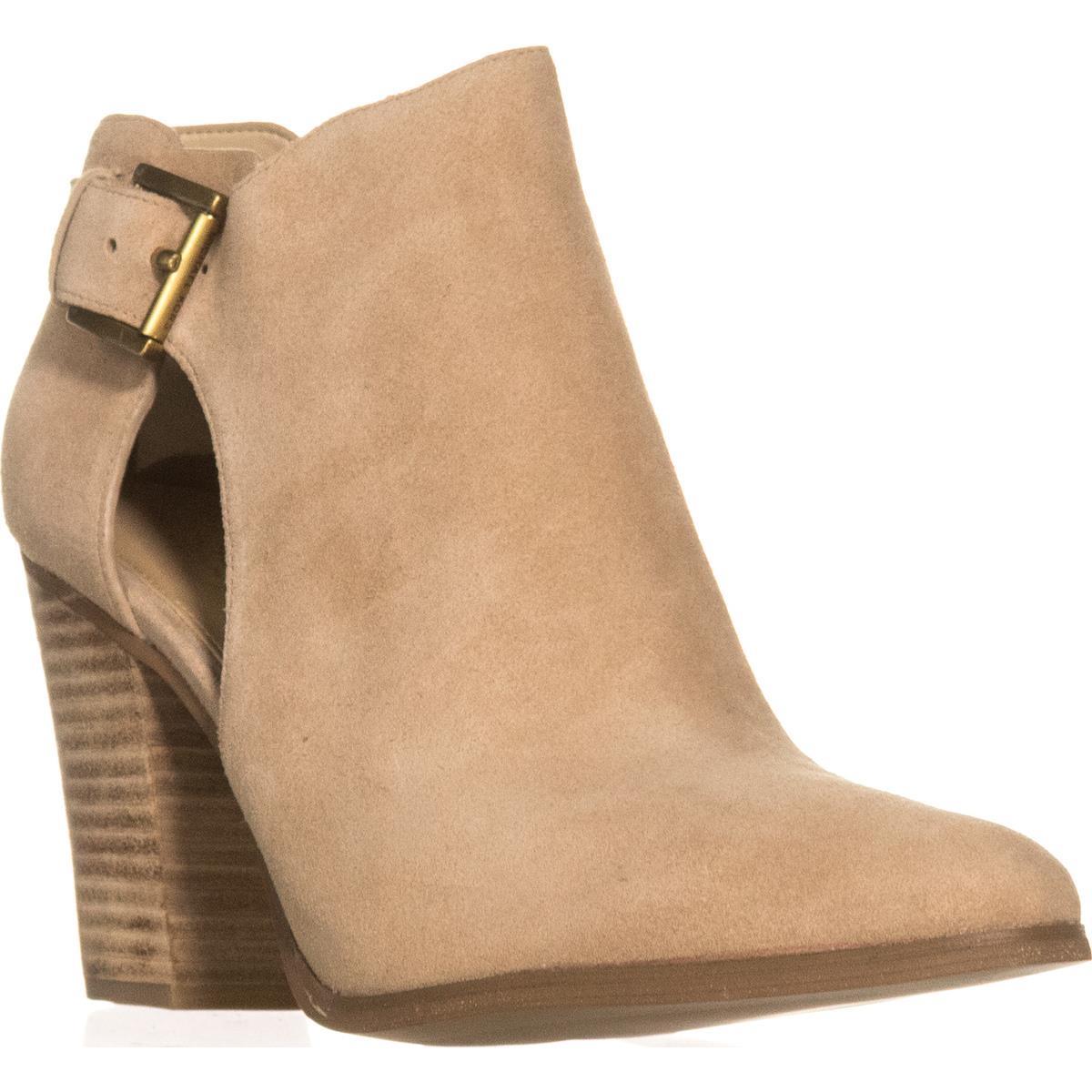 Womens MICHAEL Michael Kors Adams Cutout Buckle Booties, Dark Khaki -  