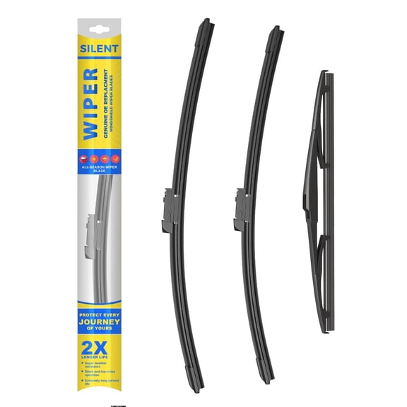 VYAOP Windshield Wipers Replacement for 2017-2024 Mazda CX-5,2016-2024 CX-9 OEM Quality All Season Wiper Blades 24" 18" 14" (3 Pack)