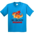 thumbnail image 3 of Inktastic Big Brother Cute Red and Orange Dragon Youth T-Shirt, 3 of 5