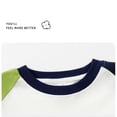 thumbnail image 5 of Cethrio Boys Long Sleeve Tops, Crew Neck Fashion Pullover Cotton Boys T-Shirts Green Size 3-4 T, 5 of 6