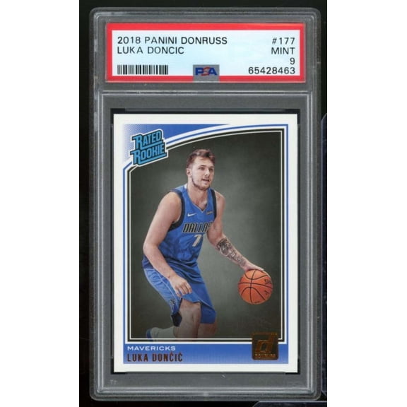 Luka Doncic Rookie Card 2018-19 Panini Donruss #177 PSA 9