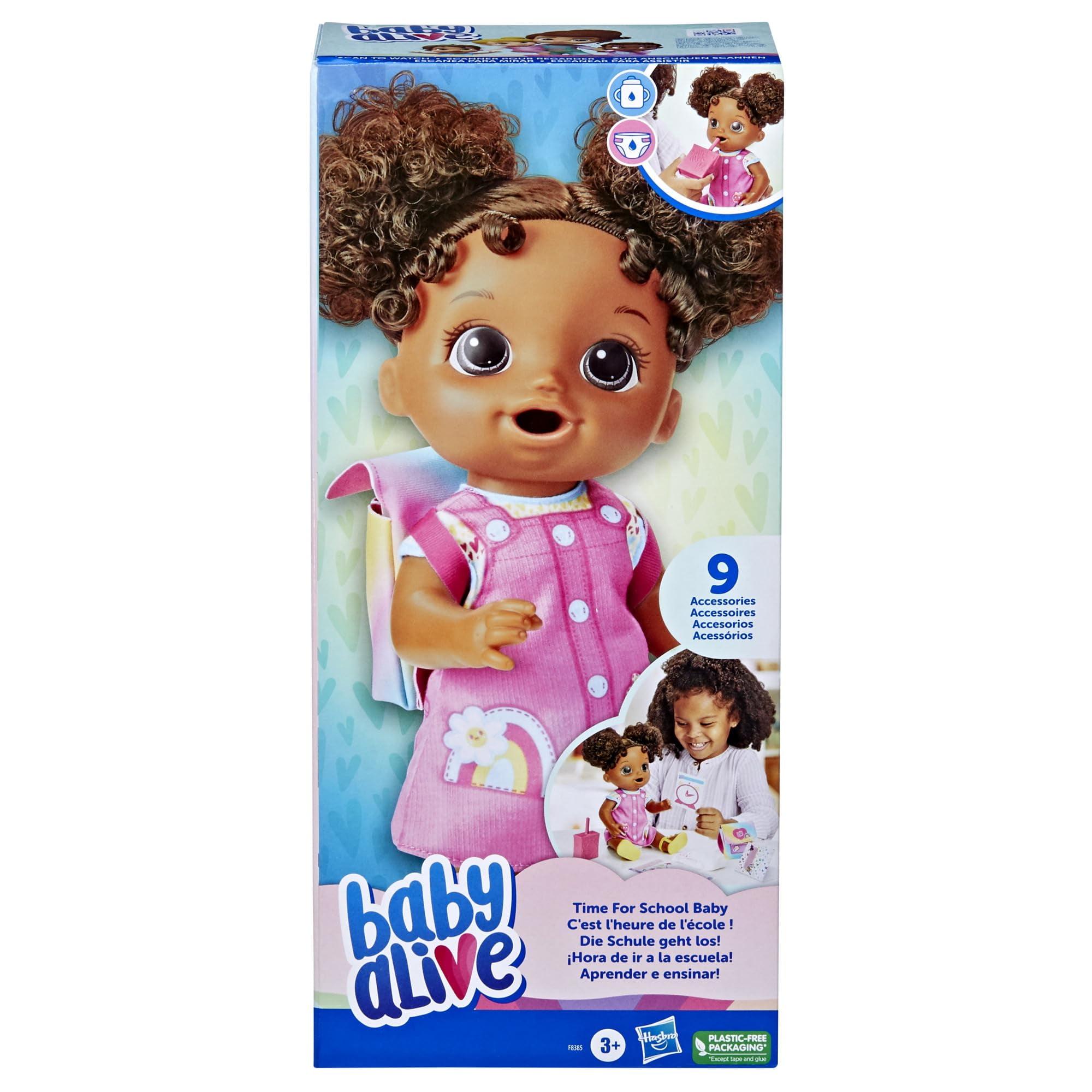 Baby Alive Time for School Baby Doll Set, Back to School Toys for