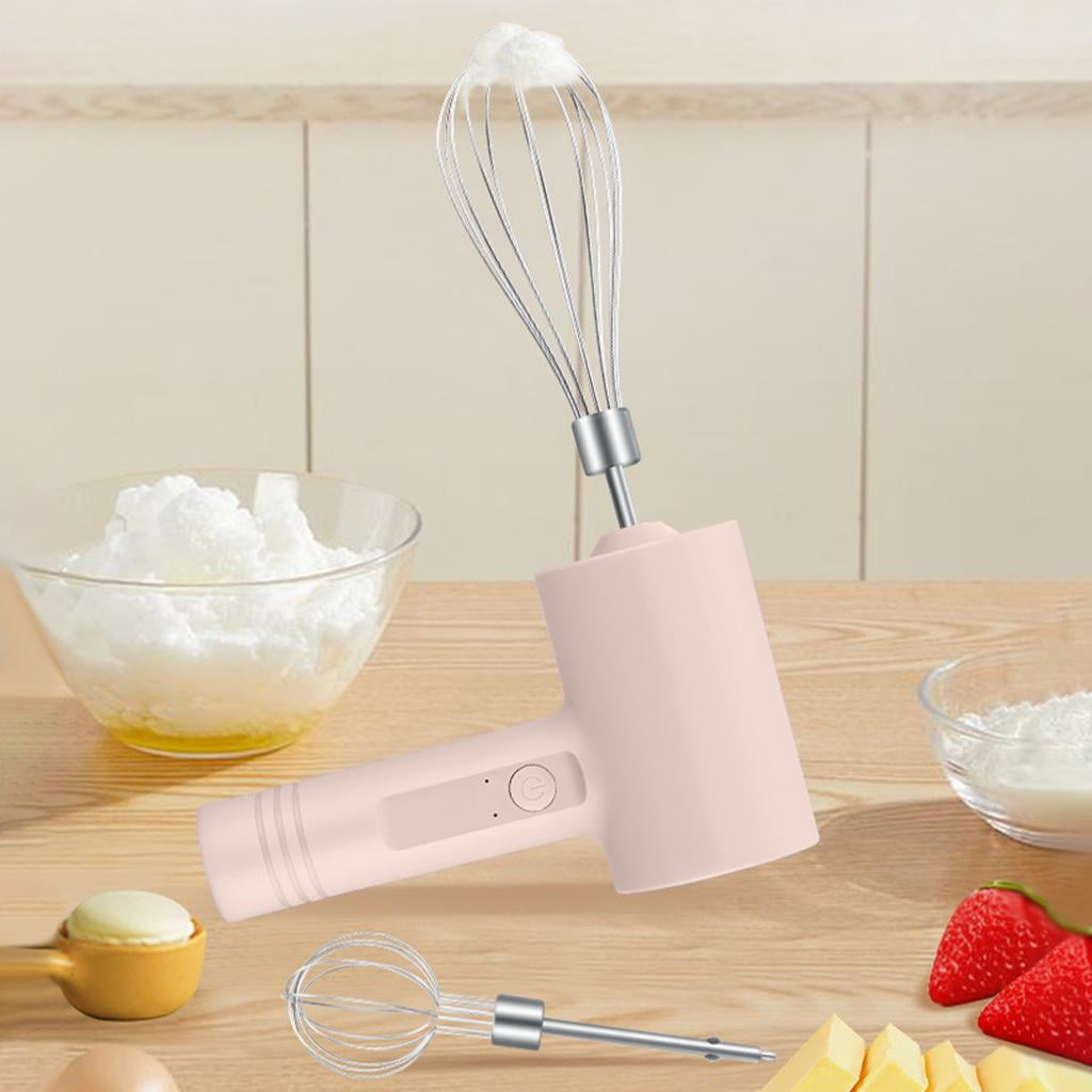 Smrinog Hand Mixer Electric - 3 in 1 Cordless Egg Beater Set for Kitchen  (Pink) 