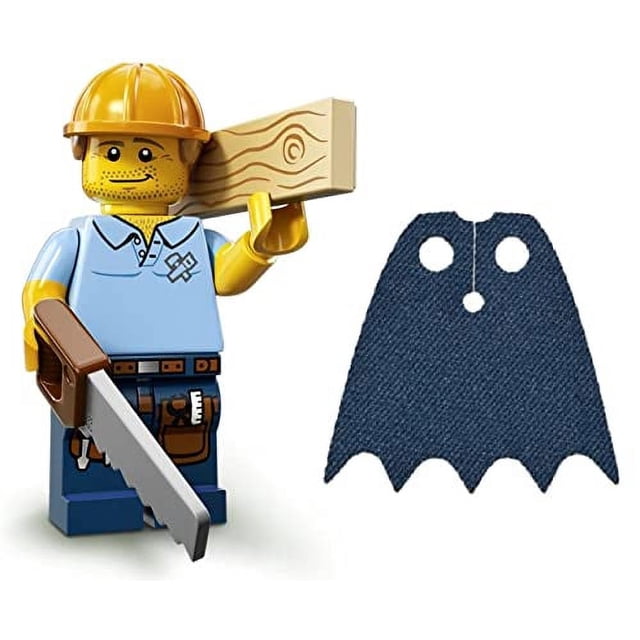 Minifigura de carpintero LEGO serie 13
