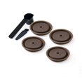 thumbnail image 1 of 4Pcs Coffee Capsule Lids, Food Grade Silicone Caps compatible with Nespresso Vertuo Pods, Vertuo Pod Lid compatible with Refillable Nespresso, 1 of 5