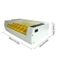 thumbnail image 2 of Incubadora de 24 huevos con giro automático de huevos, control de humedad y luz de vela de huevo, incubadora multifuncional para pollitos con visualización de temperatura y días para incubar huevos de, 2 of 8