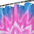 thumbnail image 3 of Pink Tie Dye Lotus Pattern Shower Curtain 72"x72" ,Bathroom Decorative Shower Curtains Set with 12 Hooks,Modern Waterproof Washable Shower Curtain, 3 of 6
