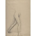 thumbnail image 3 of Edgar Degas 18x24 Black Modern Framed Museum Art Print Titled - Study of a Girl's Legs for the Painting ‘Young Spartans’ (ca. 1860-62), 3 of 5