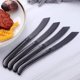 thumbnail image 5 of Juego de cuchillos de filete, cuchillos de cocina de acero inoxidable con sierra de primera calidad, juego de 6, caja fuerte para lavavajillas (negro) Feliz Sencillez, 5 of 5