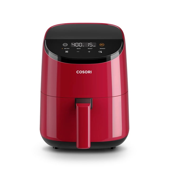 COSORI Air Fryer 2.1 Qt, mini freidora de aire pequeña 4 en 1, hornear, asar, recalentar, 97% menos aceite, compacta y silenciosa, canasta antiadherente y apta para lavavajillas, 30 recetas en la apli