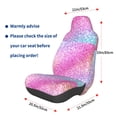thumbnail image 3 of Daiia Fun Rainbow Pink Printed Car Seat Cover - Waterproof & Sweatproof - Universal Fit, Machine Washable, Non-Slip - Seat Protector for Car, Truck, SUV, Van (1 Pack), 3 of 5