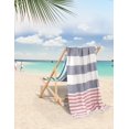 thumbnail image 2 of Toallas de playa LANE LINEN, paquete de 6 unidades, sobredimensionadas, 100% lino, 2 of 8