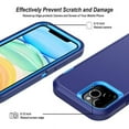 thumbnail image 5 of Entronix Heavy Duty Case Designed for iPhone 12 Shockproof Triple Layer Rugged Case (Blue), 5 of 10