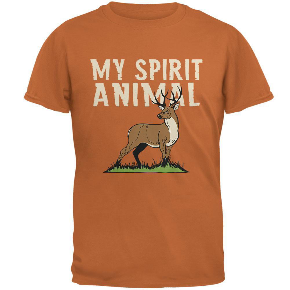 My Spirit Animal Deer Texas Orange Adult T-Shirt 