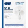 thumbnail image 2 of Ventilador de Pared 16 In 45w 3 velocidades WF-40 Airon, 2 of 2