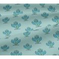 thumbnail image 5 of oneOone Georgette Viscose Fabric Leaves & Floral Block Print Fabric BTY 42 Inch Wide, 5 of 5