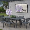 thumbnail image 6 of Outdoor TV Cover 52x30x4.5in, Watercolor Lavender Flower Weatherproof TV Screen Protector with Zipper, Sweet Home on Linen Outside Television Cover Fits Up to 52-55", 6 of 9