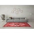 thumbnail image 3 of Ahgly Company Indoor Square Persian Red Traditional Area Rugs, 5' Square, 3 of 4