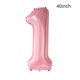 thumbnail image 5 of Decoraciones para Fiesta HAUCIAJEIN Set de Globo Número 1 Rosa de 40", 5 of 9