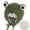 Green, variant on Solid Color Frog Knitted Hat, Winter Warm Hat, Bean Cap, Suitable for Children, Boy Girl Baby Hat Autumn and Winter Toddler