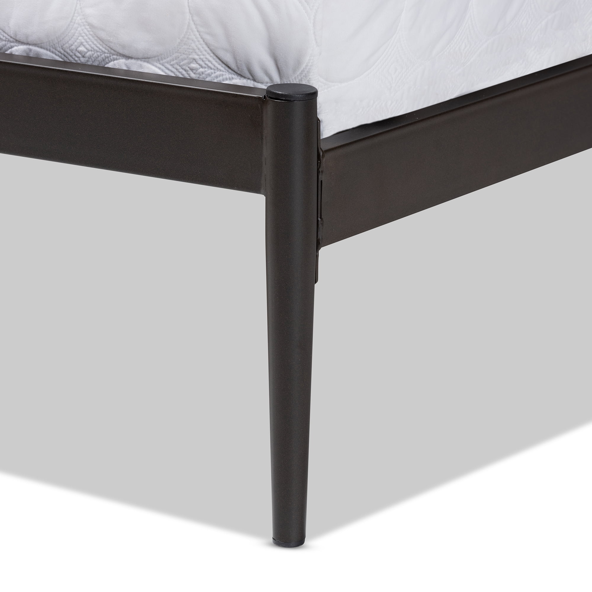 Baxton Studio Dora Modern Engineered Wood Platform Bed, Queen, Black