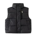 thumbnail image 3 of GYRATEDREAM Boys Girls' Light Weight Down Vest, Kids Lightweight Sleeveless Jacket, Boys Girls Puffer Down Vest for 3-10Y, 3 of 10