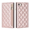 thumbnail image 3 of Feishell Crossbody Bag Wallet Case for iPhone SE 2022/SE 2020/8/7,Shockproof Luxury PU Leather Zipper Pocket Magnetic Closure Folio Card Slot Flip Kickstand Phone Case with Shoulder Strap,Rosegold, 3 of 11