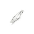thumbnail image 4 of Auriga Sterling Silver 2 mm Half Round Band for Women Size 8, 4 of 8