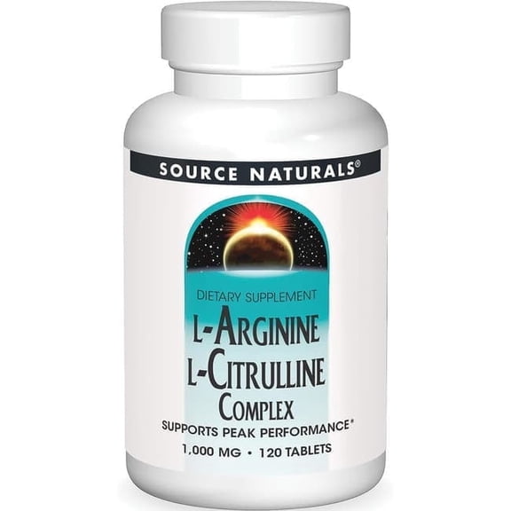 Source Naturals L-Arginine L-Citrulline Complex, Supports Peak Performance*  120 Tablets