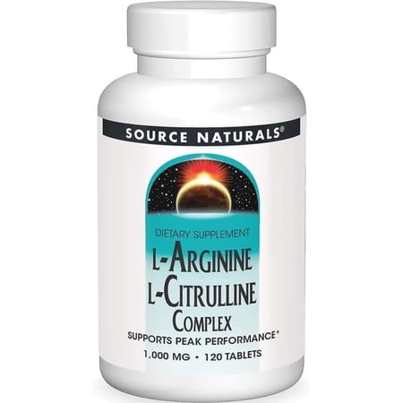 ソースナチュラルズ Lアルギニン&amp;L−シトルリンコンプレックス 1000mg 120粒 Source Naturals
