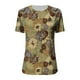 thumbnail image 4 of Camisa de manga corta con estampado de moda informal para mujer Fridja  hjk391, 4 of 5