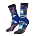 thumbnail image 2 of Women Crew Graphic Print Tube Socks Michigan Flag Pattern Design Ladies Socks, 2 of 7