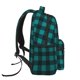 thumbnail image 3 of Easygdp Teal On Black Plaid Mochila Ergonómica Versátil para Laptop - Múltiples Bolsillos, Correas Ajustables, Unisex para Escuela, Viajes y Actividades al Aire Libre-One Size, 3 of 5