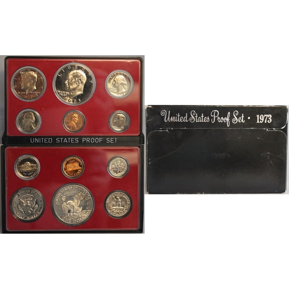 1973 Proof Set - U.S. Mint 6-Coin Set - Includes Eisenhower Dollar