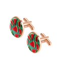 thumbnail image 2 of Watermelon Stainless Steel Men's Cufflinks for Dress Shirts – for Formal Occasions, 2 of 6