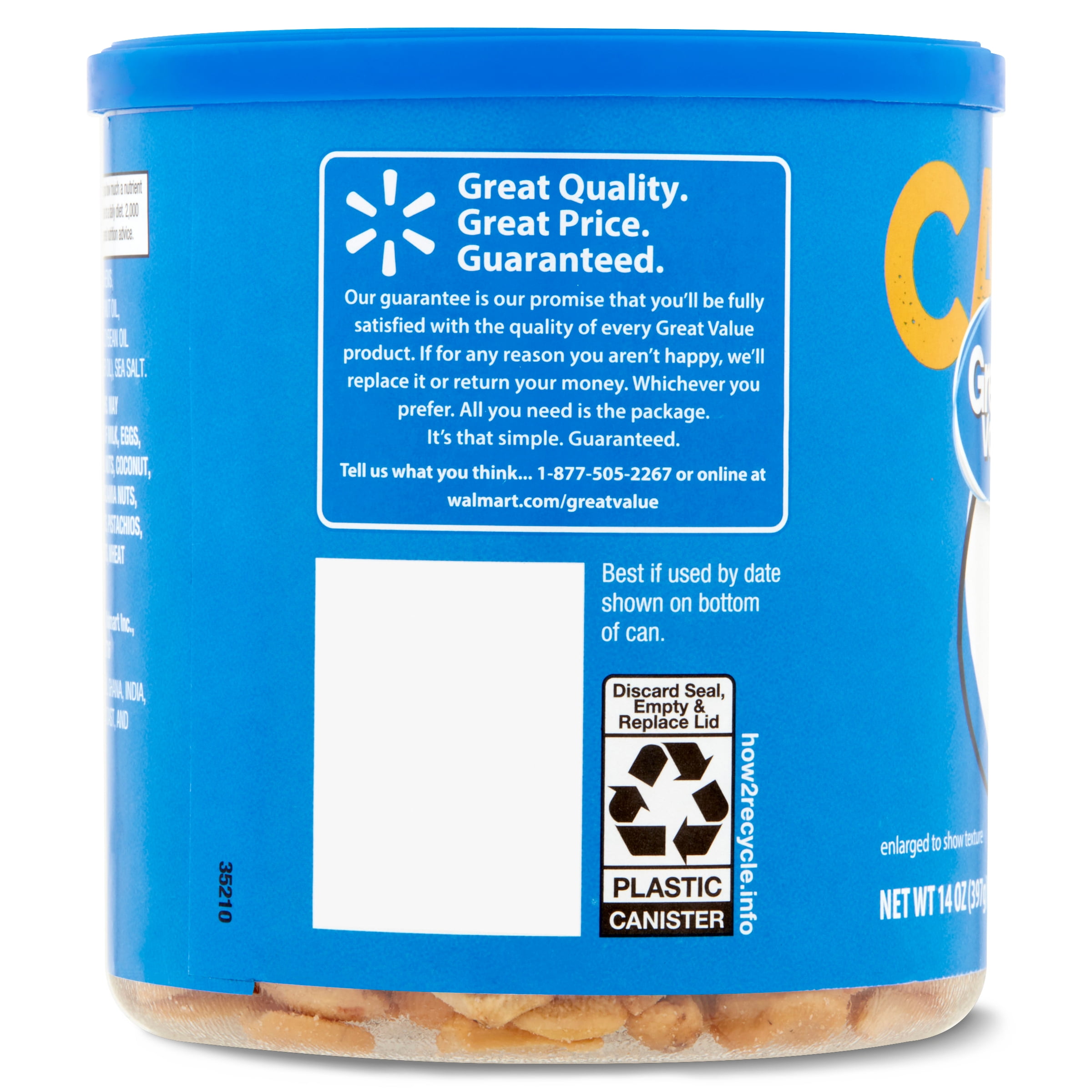 Great Value Cashew Halves and Pieces, 14 oz