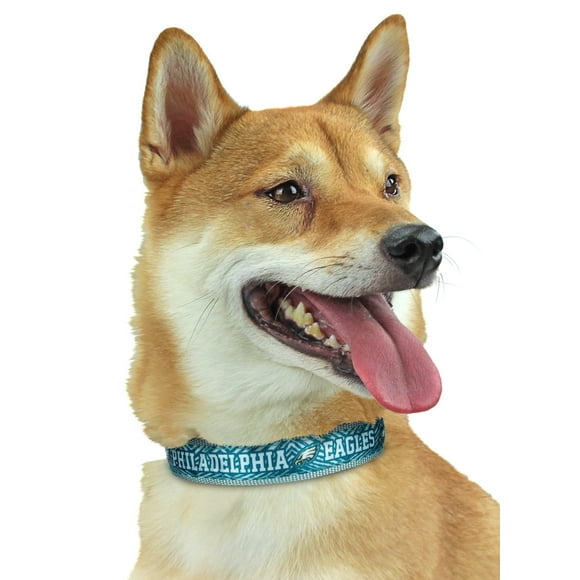 Zubaz NFL Team Adjustable Pet Collar for Dogs & Cats, Philadelphia Eagles, Large
