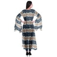 thumbnail image 4 of Moomaya Open Front Printed Georgette Shrug Slit Sleeve Beach Cover Up For Women, 4 of 5