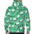 thumbnail image 7 of Kdxio Sheep Zzz Print Mens Casual Hooded Collar Drawstring Hoodies Pullover Sweatshirts Casual Long Sleeve Shirts-Small, 7 of 7
