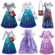 thumbnail image 2 of 2022 disfraz niña vestido niñas vestidos de princesa elegantes primavera nuevo estampado vestido largo Halloween ropa de bebé para 6 8 10 años zhangyuxiang unisex, 2 of 2