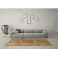 thumbnail image 3 of Ahgly Company Indoor Square Oriental Brown Industrial Area Rugs, 5' Square, 3 of 4