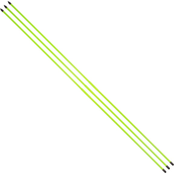 GoSports Golf Alignment Training Sticks 3 Pack Golf Alignment Aid Practice Rods Green