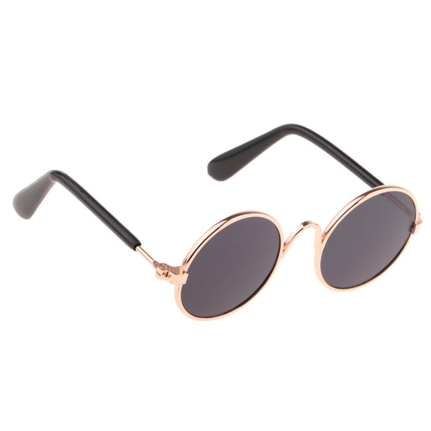 Accesorios para Muñecas, Gafas de Sol para Muñecas/6 Accesorios para Disfraces de Muñecas, Accesorios para Fotos Negro