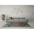thumbnail image 3 of Ahgly Company Indoor Rectangle Persian Light Blue Traditional Area Rugs, 3' x 5', 3 of 4
